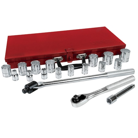 Urrea 1/2" drive socket set with accessories 19PC 54120